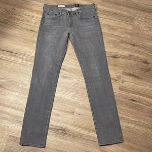 Ladies AG - the Stevie Slim Straight - Gray - Size 29